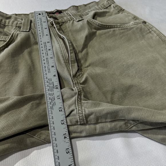 Wrangler Riggs Workwear Pants Mens 34x31 Olive Straight Ripstop Rugged Outdoor - Picture 6 of 11